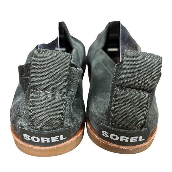 Sorel Ella Olive Green Suede Leather Flats Slip On Loafers Casual Shoes sz 8.5 - Picture 11 of 16